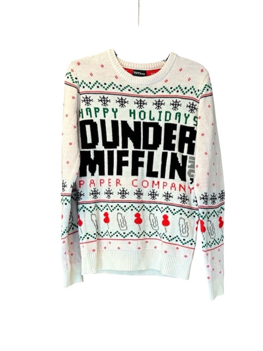 The Office Dunder‎ Mifflin Ugly Christmas Sweater Men's Small